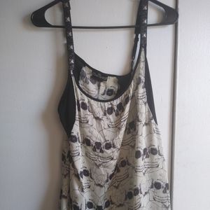 Royal Bones Silky Skull tank top